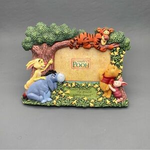 Vintage Disney Winnie The Pooh 3D Resin Photo Frame with Tigger, Piglet, Eeyore
